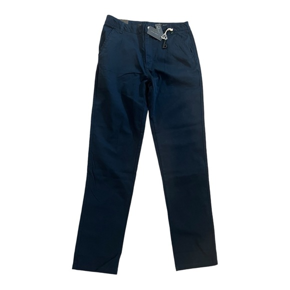 David Oliver Boys Size 18 Slim Navy Blue Rick Chino Pants Cotton Brand New - Picture 1 of 9
